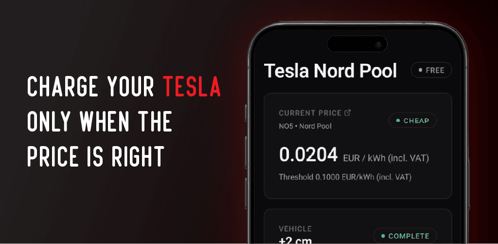 Tesla Nord Pool application preview